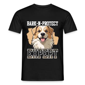 Alabai Dog Bark-N-Protect Expert - Men's T-Shirt - black - Front - AI Model Male 178 light (178cm)