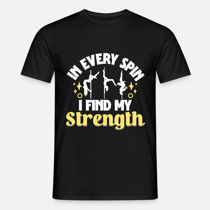 Pole Dancing Poledancing Poledancer - Männer T-Shirt - Schwarz