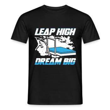 Pole vault Pole vault Pole vaulter - Men's T-Shirt - black - Front - AI Model Male 178 light (178cm)
