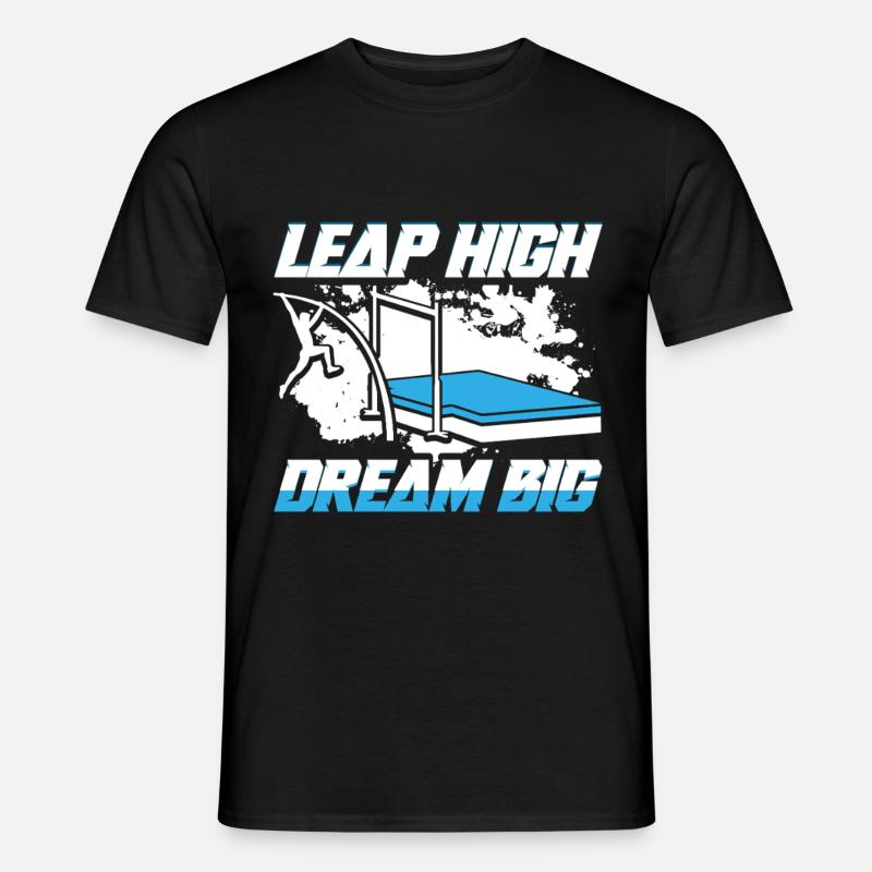 Stabhochsprung Stabspringer Stabhochspringer - Männer T-Shirt - Schwarz