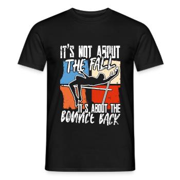 Stabhochsprung it's about the bounce back - Männer T-Shirt - Schwarz - Vorne - AI Model Male 178 light (178cm)