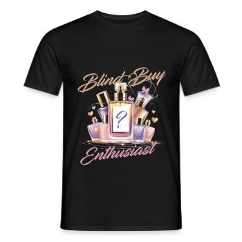 Parfum Parfum Collectionneur Blind Acheter Enthousiaste - T-shirt homme - noir - Devant - AI Model Male 178 light (178cm)