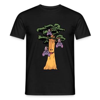 Conservation de la nature Ecologie Chauve-souris Forêt tropicale Animal forestier - T-shirt homme - noir - Devant - AI Model Male 178 light (178cm)