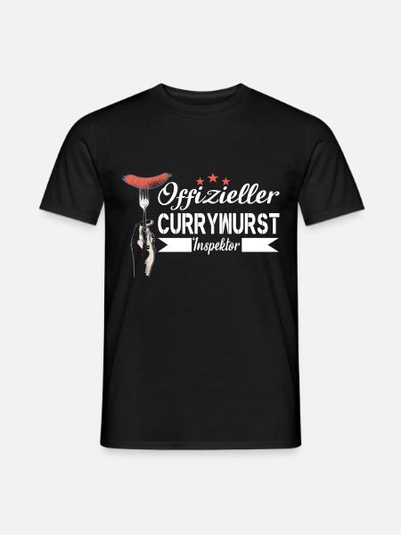 Bratwurst Currywurst Geschenk Ruhrgebiet Berlin - Männer T-Shirt - Schwarz