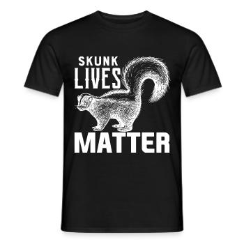 Skunk life also counts - Men's T-Shirt - black - Front - AI Model Male 178 light (178cm)
