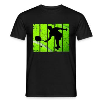 Tennis Players Tennis Sport - Men's T-Shirt - black - Front - AI Model Male 178 light (178cm)