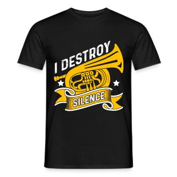 Tuba - Männer T-Shirt - Schwarz - Vorne - AI Model Male 178 light (178cm)