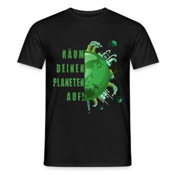 Earth Day Umweltschützer Umweltschutz Naturschutz - Männer T-Shirt - Schwarz - Vorne - AI Model Male 178 light (178cm)