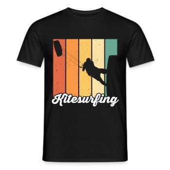 Kitesurfen Kiteboarding Kite Kiten - Männer T-Shirt - Schwarz - Vorne - AI Model Male 178 light (178cm)