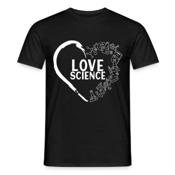 Chemistry Biochemistry - Men's T-Shirt - black - Front - AI Model Male 178 light (178cm)