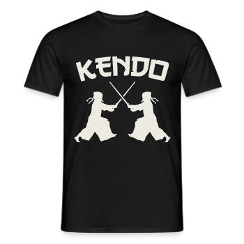 Kendo Kenjutsu Japan Sword Japanese Martial Art - Männer T-Shirt - Schwarz - Vorne - AI Model Male 178 light (178cm)