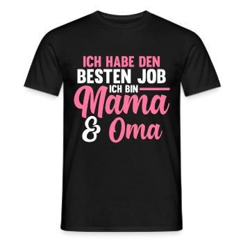 Großmutter Großmama Omi Oma - Männer T-Shirt - Schwarz - Vorne - AI Model Male 178 light (178cm)
