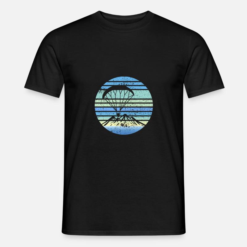 Paramotoring Retro Design - Männer T-Shirt - Schwarz