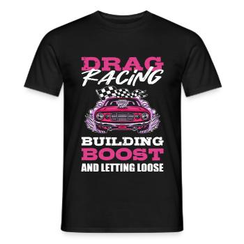Drag Racing Drag Racer Drag Race Sport automobile - T-shirt homme - noir - Devant - AI Model Male 178 light (178cm)