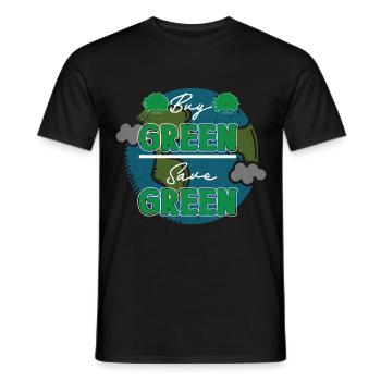 Journée écologique Earth Planet Save Earth - T-shirt homme - noir - Devant - AI Model Male 178 light (178cm)