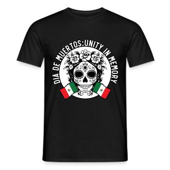 Dia De Muertos Unity in memory - Men's T-Shirt - black - Front - AI Model Male 178 light (178cm)