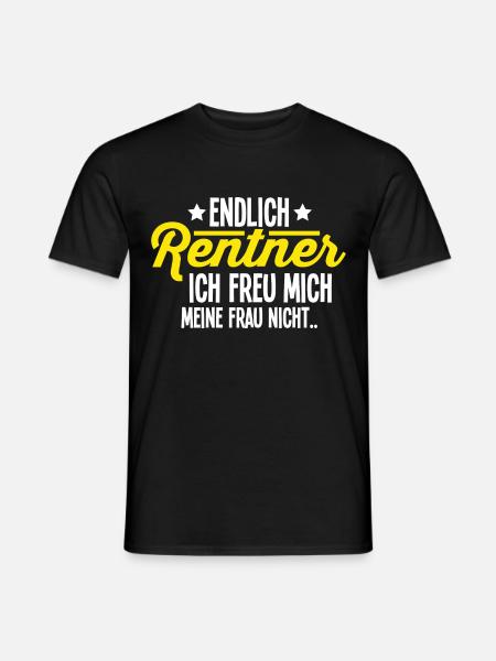 Rentner - Männer T-Shirt - Schwarz
