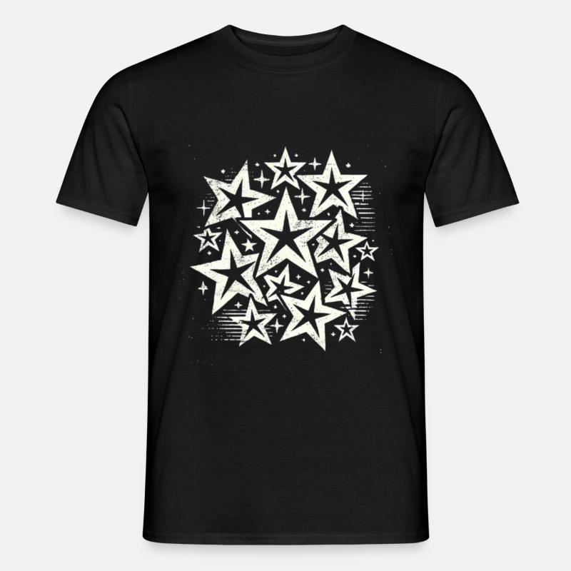Sterne Gestirn Sternchen Geschenk Sternenhimmel - Männer T-Shirt - Schwarz