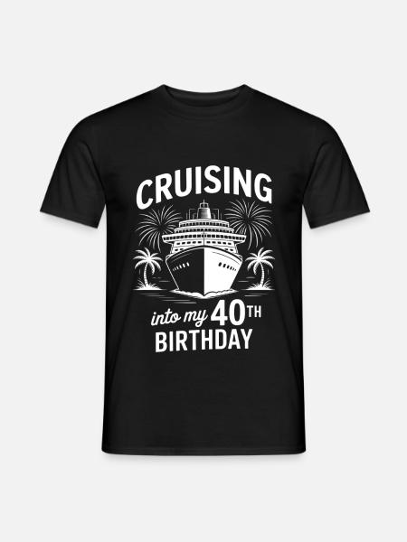 Croisière 40e anniversaire - T-shirt homme - noir