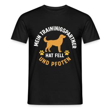 Dog Sport Agility Dog Training Partner Chemise - T-shirt homme - noir - Devant - AI Model Male 178 light (178cm)