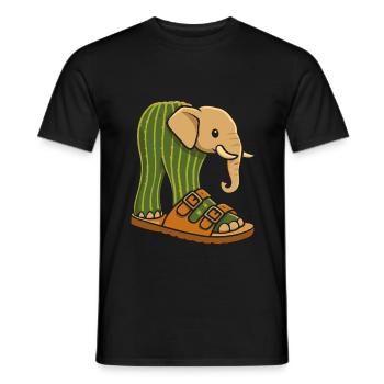 Brainrot Lirili Larila – Funny Meme - Men's T-Shirt - black - Front - AI Model Male 178 light (178cm)
