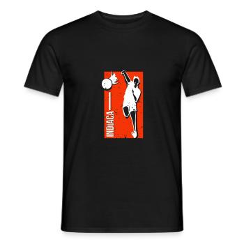 Indiaca Rückschlagspiel Freizeit Geschenkidee - Männer T-Shirt - Schwarz - Vorne - AI Model Male 178 light (178cm)