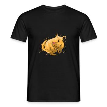 Cadeau pour animal domestique rongeur chinchilla amérique du sud - T-shirt homme - noir - Devant - AI Model Male 178 light (178cm)