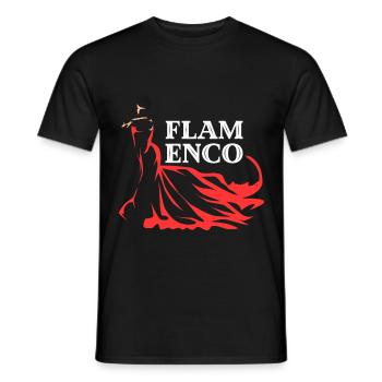 Flamenco Andalusia dance gift - Men's T-Shirt - black - Front - AI Model Male 178 light (178cm)