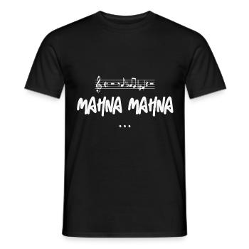 Mahna Mahna: Iconic Music Fun - Men's T-Shirt - black - Front - AI Model Male 178 light (178cm)