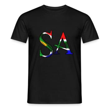 Afrique du Sud SA Afrique patriotisme fierté des Africains - T-shirt homme - noir - Devant - AI Model Male 178 light (178cm)