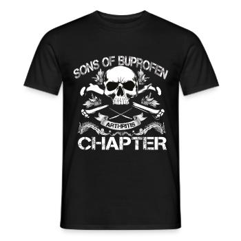 Sons of ibuprofen arthritis chapter - Men's T-Shirt - black - Front - AI Model Male 178 light (178cm)