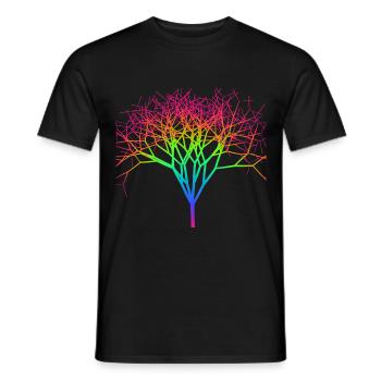 Baum - Männer T-Shirt - Schwarz - Vorne - AI Model Male 178 light (178cm)