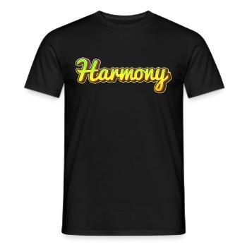 Harmony - Men's T-Shirt - black - Front - AI Model Male 178 light (178cm)