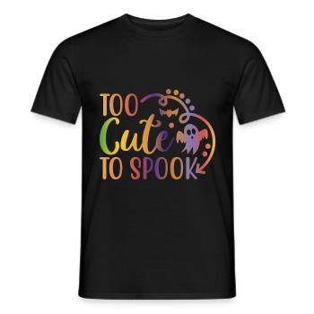 Zu süß, um lustiges Halloween-T-Shirt zu erschrecken - Männer T-Shirt - Schwarz - Vorne - AI Model Male 178 light (178cm)