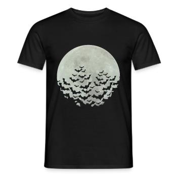 Chauves-souris d'Halloween - T-shirt homme - noir - Devant - AI Model Male 178 light (178cm)