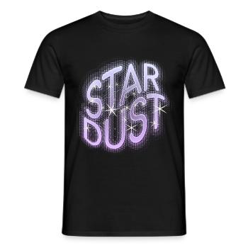 STAR DUST 1 ROSE - T-shirt homme - noir - Devant - AI Model Male 178 light (178cm)