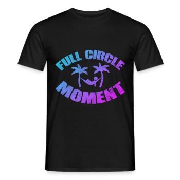 Full Circle Moment Palmen Trash TV Design - Männer T-Shirt - Schwarz - Vorne - AI Model Male 178 light (178cm)
