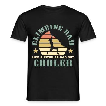 Climbing Dad Professional Climber - Men's T-Shirt - black - Front - AI Model Male 178 light (178cm)