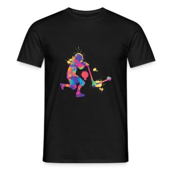 Scooter Tretroller Stunts Skatepark Tretroller - Männer T-Shirt - Schwarz - Vorne - AI Model Male 178 light (178cm)