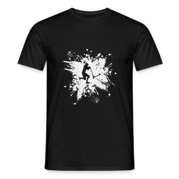 Scooter Tretroller Stunts Skatepark Tretroller - Männer T-Shirt - Schwarz - Vorne - AI Model Male 178 light (178cm)