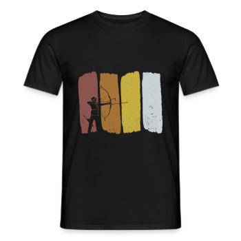Bogenschießen Bogenschiessen Bogensport - Männer T-Shirt - Schwarz - Vorne - AI Model Male 178 light (178cm)