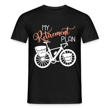 Balade à vélo Cyclisme - T-shirt homme - noir - Devant - AI Model Male 178 light (178cm)