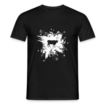 Kuh Kühe Landwirtschaft Bauernhof - Männer T-Shirt - Schwarz - Vorne - AI Model Male 178 light (178cm)