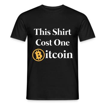 Bitcoin - T-shirt homme - noir - Devant - AI Model Male 178 light (178cm)