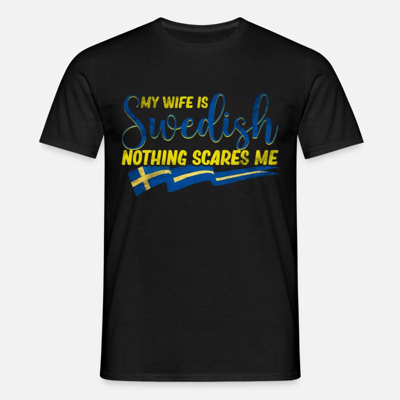 Schweden Ehemann - Männer T-Shirt - Schwarz