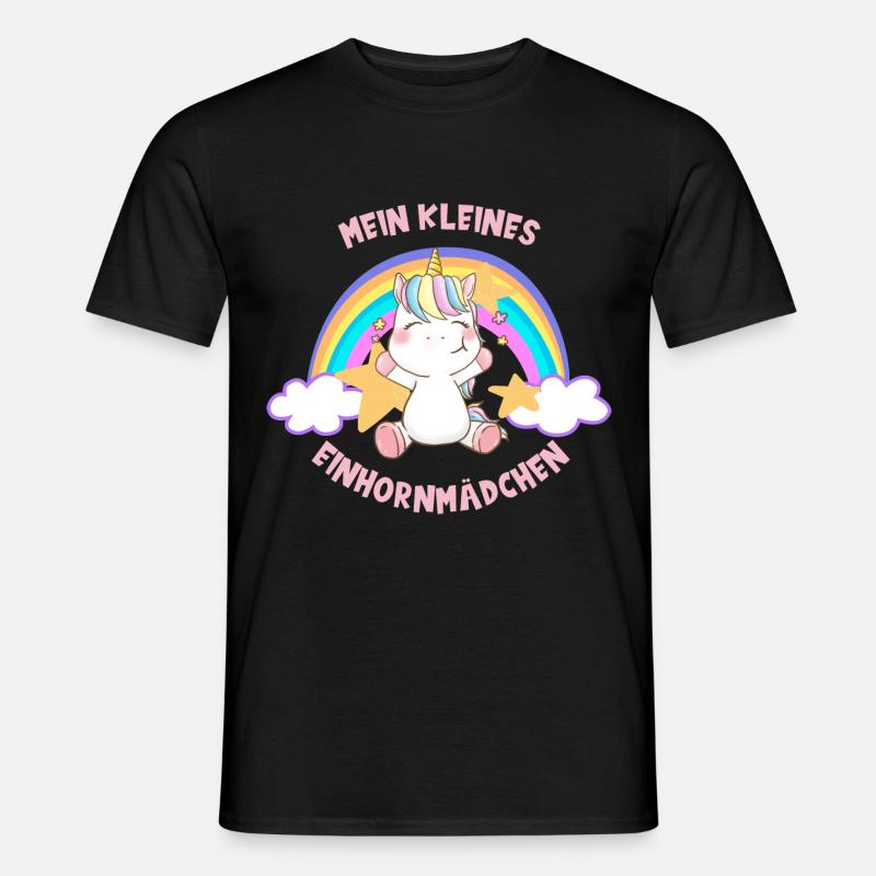 Mein Einhornmädchen - Männer T-Shirt - Schwarz