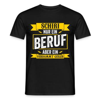 Schiri Unparteiischer Fußball Schiedsrichter - Männer T-Shirt - Schwarz - Vorne - AI Model Male 178 light (178cm)