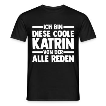 Katrin - Männer T-Shirt - Schwarz - Vorne - AI Model Male 178 light (178cm)