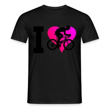 Cyclistes sur route Cyclisme sur route Vélo de route pour femmes - T-shirt homme - noir - Devant - AI Model Male 178 light (178cm)