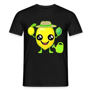 Lemon Lemon - Men's T-Shirt - black - Front - AI Model Male 178 light (178cm)